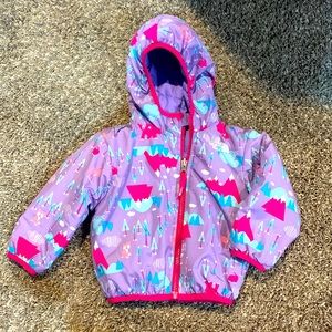 Toddler reversible north face winter coat